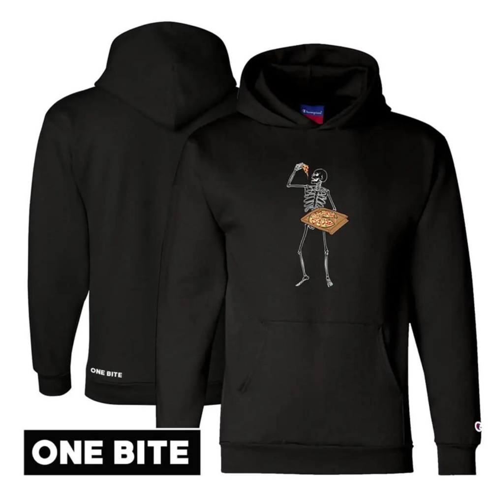 Barstool One Bite Skeleton sweatshirt. Sold for one day only. Size medium.
